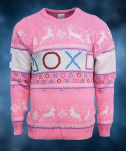 PlayStation Pink Symbols Ugly Christmas Sweater