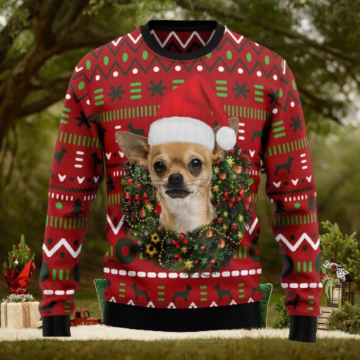 Playful Chihuahua Merry Ugly Christmas Sweater Thankgiving Gift Men Women