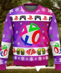 Playstation Neon Ugly Christmas Sweater