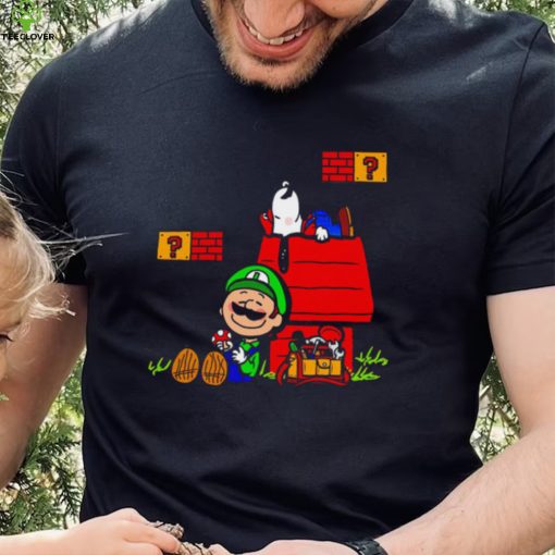 Plumbing Nuts Mario Bros and Snoopy Mashup hoodie, sweater, longsleeve, shirt v-neck, t-shirt