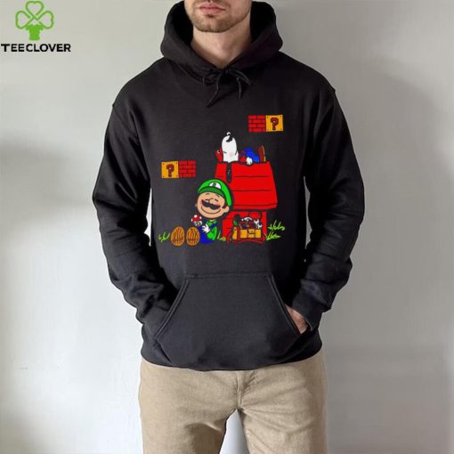 Plumbing Nuts Mario Bros and Snoopy Mashup hoodie, sweater, longsleeve, shirt v-neck, t-shirt