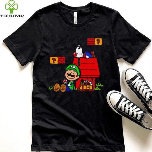 Plumbing Nuts Mario Bros and Snoopy Mashup hoodie, sweater, longsleeve, shirt v-neck, t-shirt