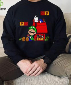 Plumbing Nuts Mario Bros and Snoopy Mashup hoodie, sweater, longsleeve, shirt v-neck, t-shirt