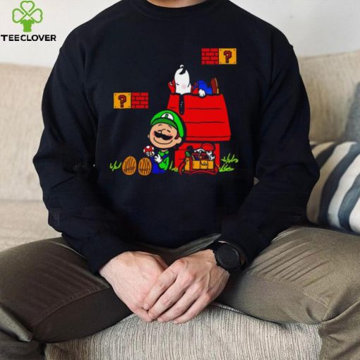 Plumbing Nuts Mario Bros and Snoopy Mashup hoodie, sweater, longsleeve, shirt v-neck, t-shirt