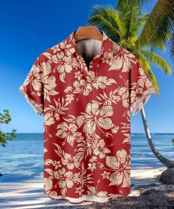 Plus Size Men s Hawaiian Shirts For Beach Retro Floral Printed Short Sleeve Aloha Shirts Oversized Casual Loose Tops For Summer