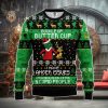 Ice House Logo Christmas Pattern Ugly Christmas Sweater – White Blue