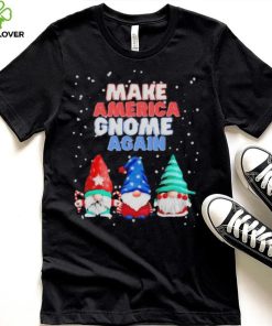 Official Make America gnome again funny snowy Christmas T shirt