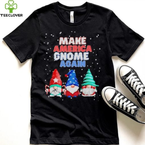Official Make America gnome again funny snowy Christmas T shirt