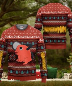 Pochita Ugly Christmas Sweater 3D Gift For Men And Women