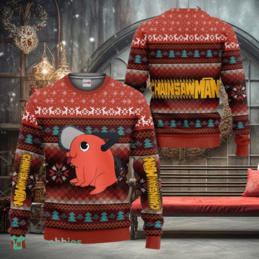 Pochita Ugly Christmas Sweater 3D Gift For Men And Women