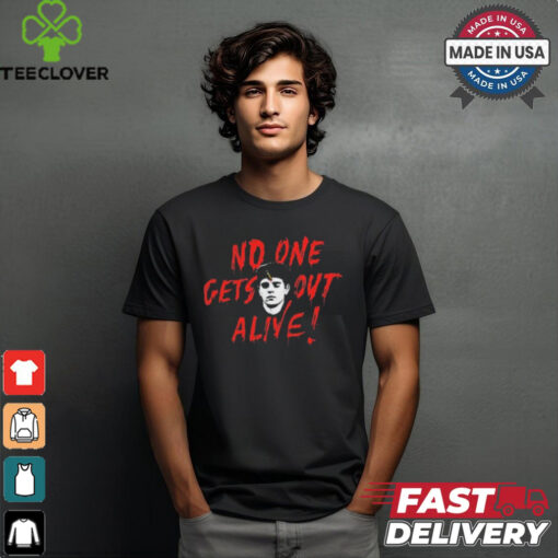 Podmeetsworldshow No One Gets Out Alive t shirt