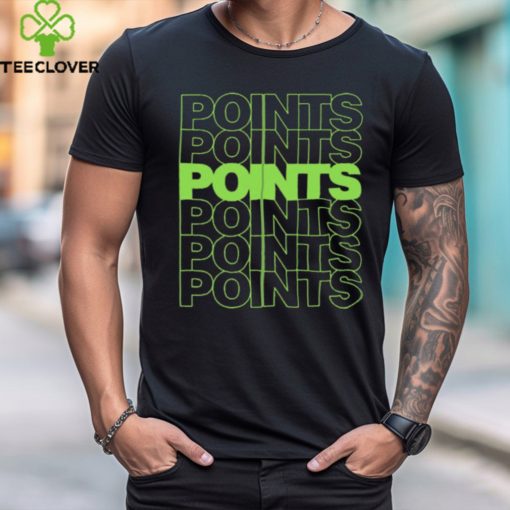 Points Points Points Green t shirt