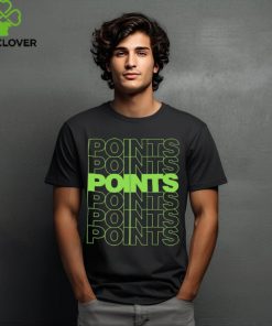 Points Points Points Green t shirt