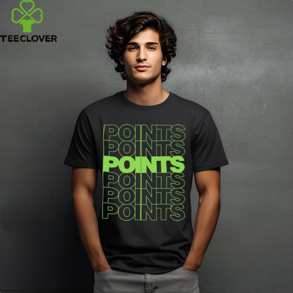 Points Points Points Green t shirt Points Points Points Green t shirt