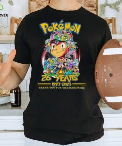 Pokemon 26 Years 1997 – 2023 Thank You For The Memories T Shirt – Limited Edition