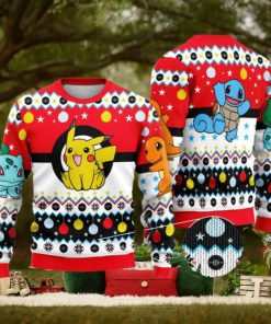Pokemon And Pikachu Ugly Christmas Sweater Xmas Gifts