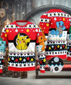 Pokemon And Pikachu Ugly Christmas Sweater Xmas Gifts