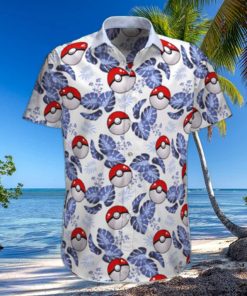 Aloha Eevee Pokemon Hawaiian Shirt Palm Leaves Pattern Summer