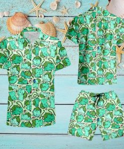Pokemon Bulbasaur Hawaiian Shirt And Short