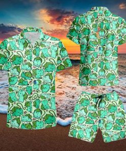 Pokemon Bulbasaur Hawaiian Shirt And Short