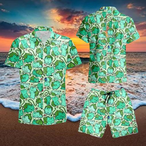Pokemon Bulbasaur Hawaiian Shirt And Short