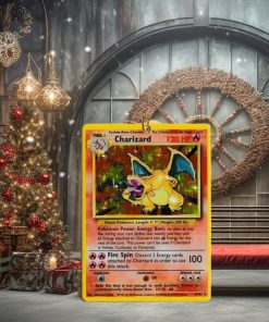 Pokemon Charizard Rare Card Christmas 2023 Holiday Gift Ornament