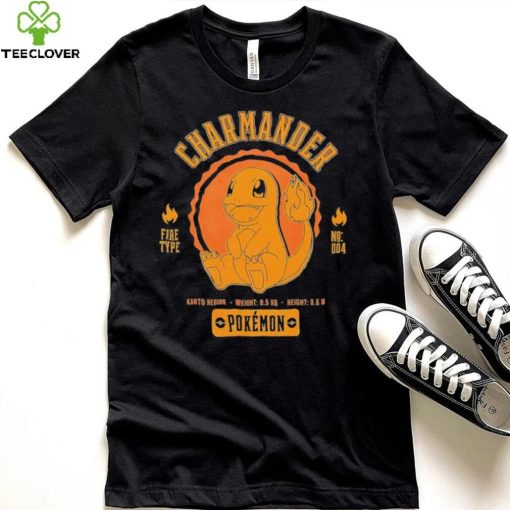Pokemon Charmander Pokédex data character shirt