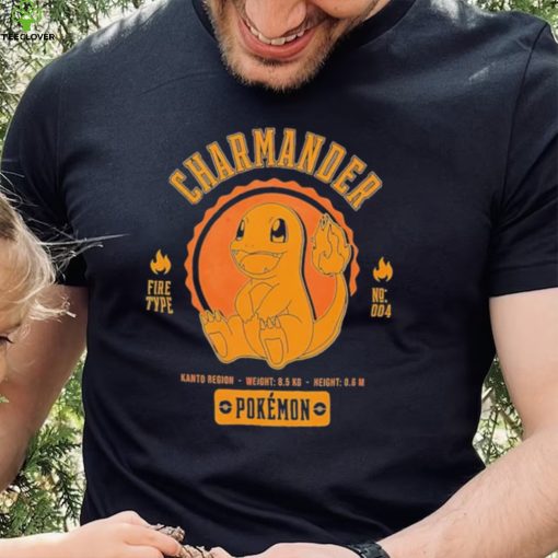 Pokemon Charmander Pokédex data character shirt
