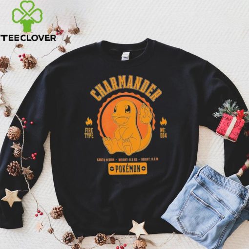 Pokemon Charmander Pokédex data character shirt
