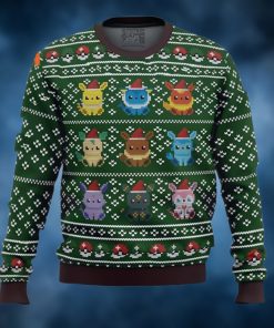 Pokemon Eevee Eeveelutions Ugly Christmas Sweater