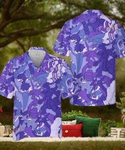 Pokemon Electric Dragon Type Funny 3D Hawaiian Shirt