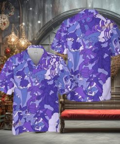 Pokemon Electric Dragon Type Funny 3D Hawaiian Shirt 1 Pokemon Electric Dragon Type Funny 3D Hawaiian Shirt