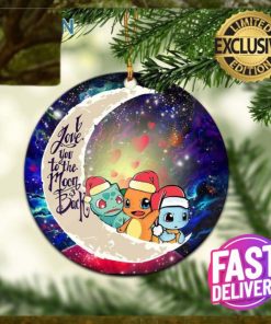 Pokemon Friends Gen 1 Love You To The Moon Galaxy Ornament – Christmas Decorations