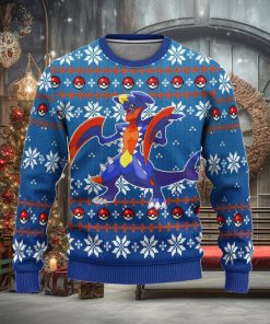 Pokemon Garchomp Anime Ugly Christmas Sweater, Custom Sweatshirt Apparel