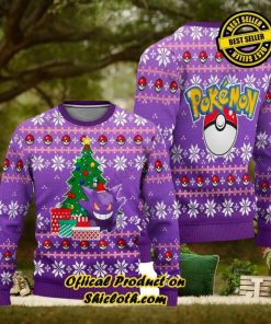 Pokemon Gengar Christmas Ugly Sweater