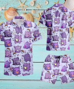 Pokemon Gengar Hawaiian Shirt And Short
