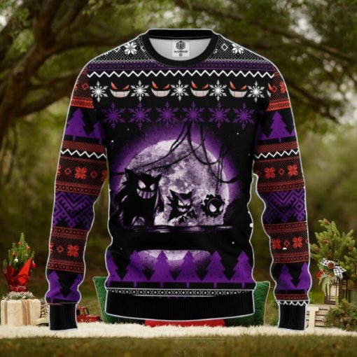 Pokemon Ghost Amazing Gift Ugly Christmas 3D Sweater Christmas Gift For Men And Women