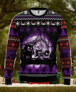 Pokemon Ghost Ugly Christmas Sweater 3D Gift For Men And Women