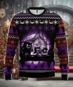 Pokemon Ghost Ugly Christmas Sweater 3D Gift For Men And Women