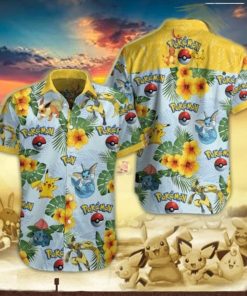 Pokemon Hawaiian Shirt For Summer Holiday