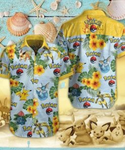 Pokemon Hawaiian Shirt For Summer Holiday