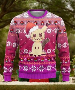 Pokemon Mimikyu Anime Ugly Christmas Sweater, Custom Sweatshirt Apparell