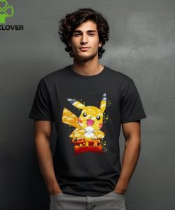 Pokemon Pichu Pikachu and Raichu electric evolution painting shirt