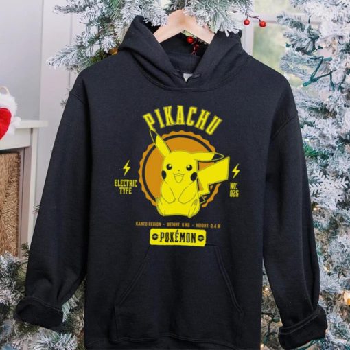 Pokemon Pikachu Pokédex data character hoodie, sweater, longsleeve, shirt v-neck, t-shirt