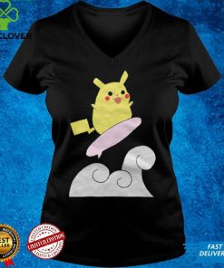 Pokemon Pikachu surfing T shirt