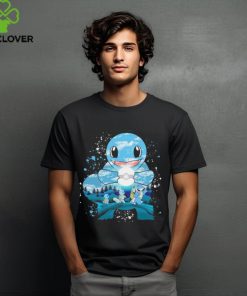 Pokemon Squirtle Wartortle and Blastoise water evolution painting shirt 1 Pokemon Squirtle Wartortle and Blastoise water evolution painting shirt