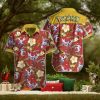 Boston Bruins Short Sleeve Button Up Tropical Hawaiian Shirt