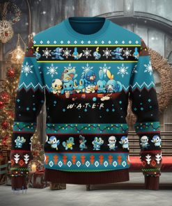 Pokemon Water Ugly Christmas Sweater Anime Men And Women Christmas Gift