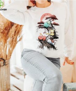 Pokemon starters sleep under the sun Japan style gift shirt