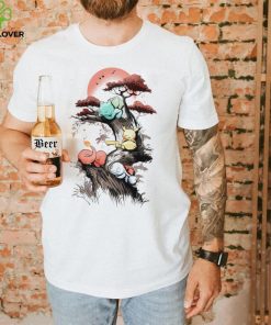 Pokemon starters sleep under the sun Japan style gift shirt 1 Pokemon starters sleep under the sun Japan style gift shirt